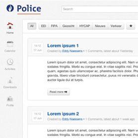 Joomla intranet for the Belgian Police details